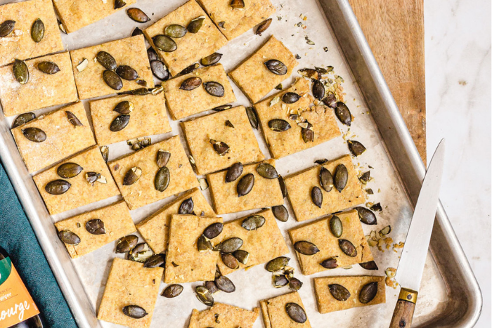 Crackers aux pépins de courge