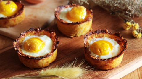 oeufs fermiers en petits nids
