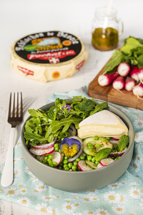 recette de Salade printanière au Reblochon de printemps