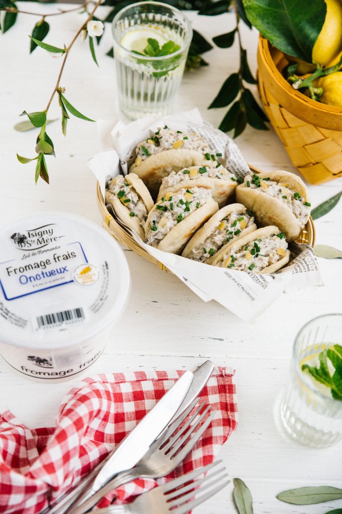 recette de Mini pitas aux rillettes de sardines