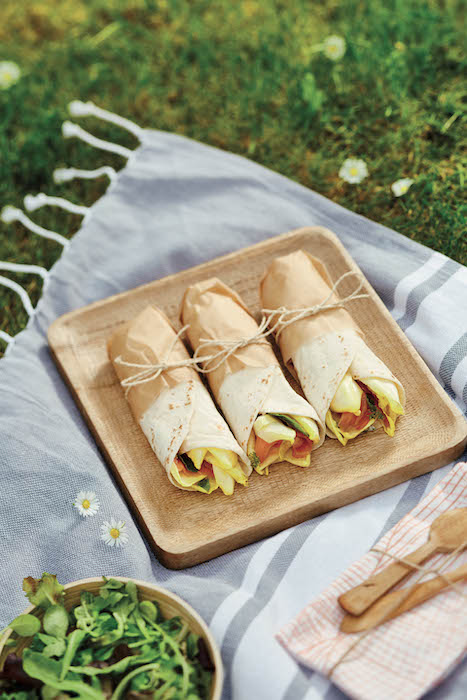 recette de Wraps saumon et endives