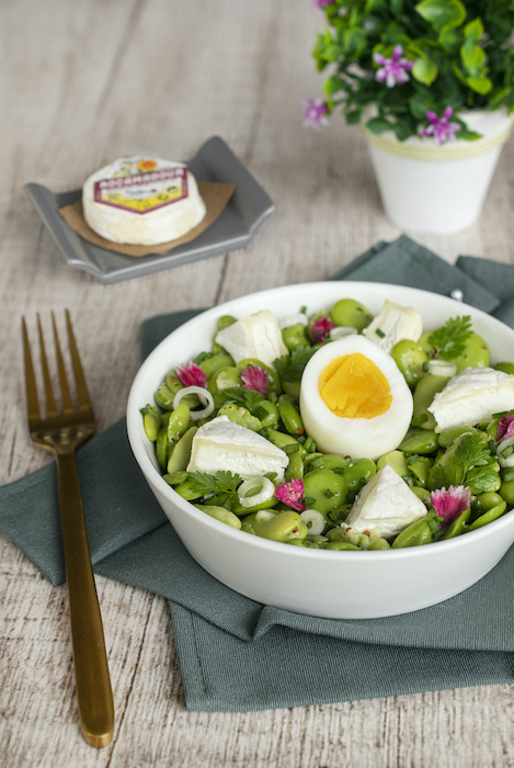 recette de Salade de printemps au Rocamadour