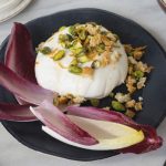 recette de Burrata aux pistaches et endives