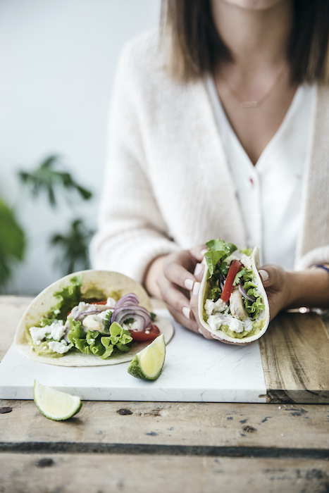 recette de Fajitas au poulet et au guacamole