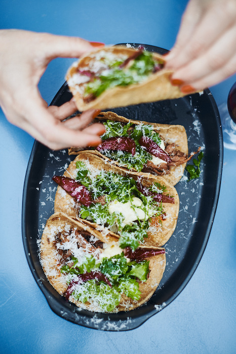 Tacos de boeuf braisé