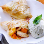 Croustillants de poulet et melon chaud