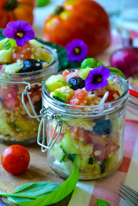 recette de Salade grecque revisitée au boulgour