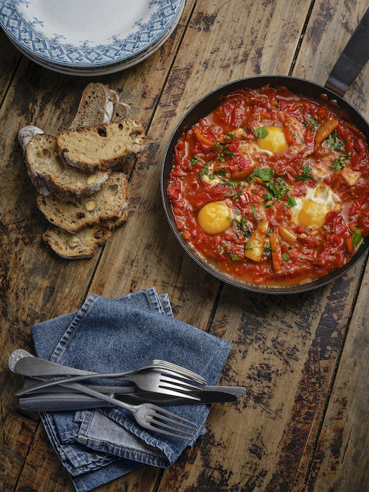 recette de Shakshouka de tomates Romaine