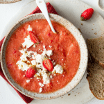 Soupe froide de tomate et poivron