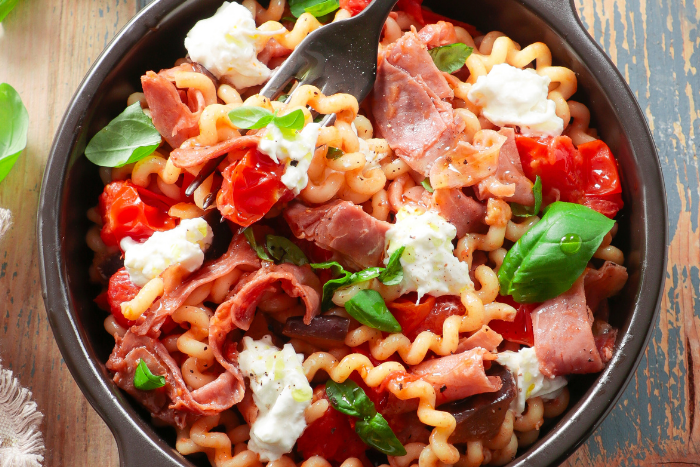 Fusilli au jambon de Parme