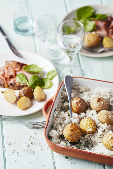 recette de Pommes de terre en croûte de sel