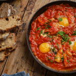 Shakshouka de tomates Romaine