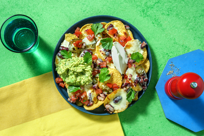 recette de Nachos à la mexicaine au guacamole