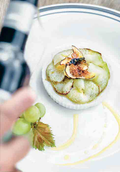 recette de Ricotta aux courgettes et aux figues