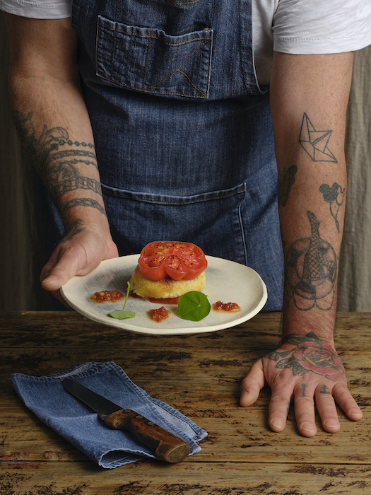 recette de Burger de tomate à la mozzarella panée