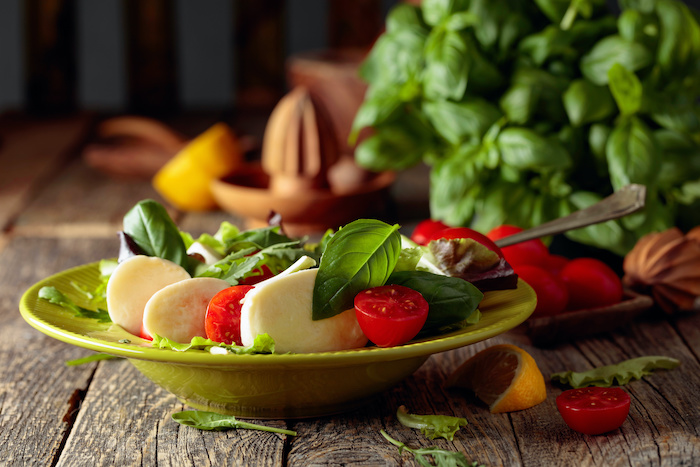 recette de Salade de roquette à la mozzarella