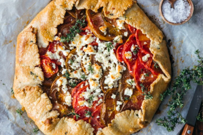 Tarte rustique tomate et feta