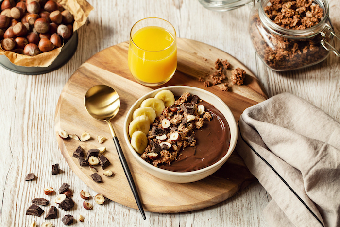 Granola bowl chocolat et noisettes