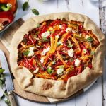 recette de Tarte rustique aux poivrons