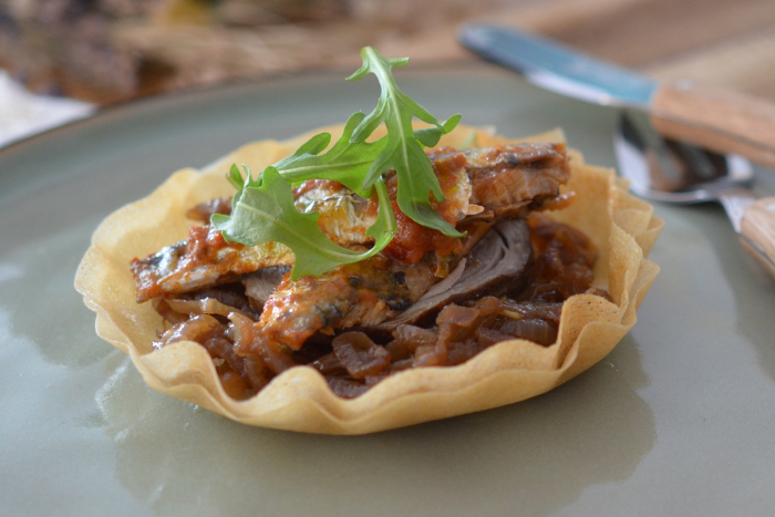 Tartes aux sardines au piment d’Espelette