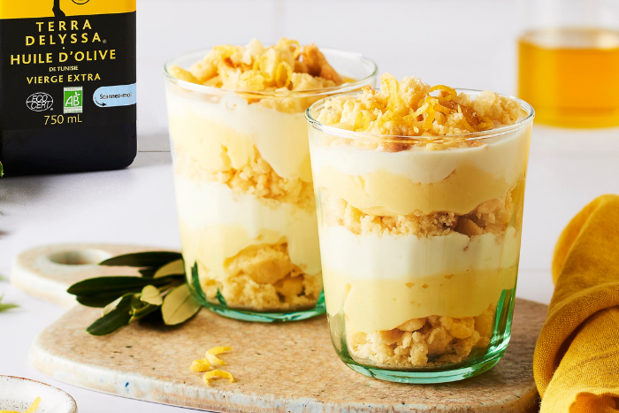 Trifle au citron et citron yuzu