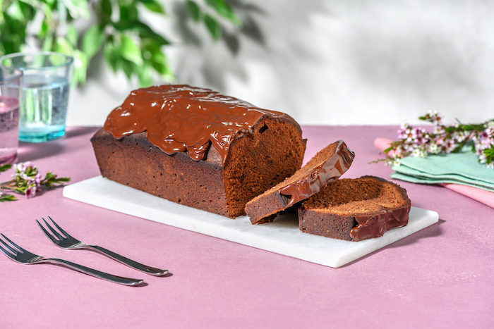 recette de Cake au chocolat nappé de chocolat