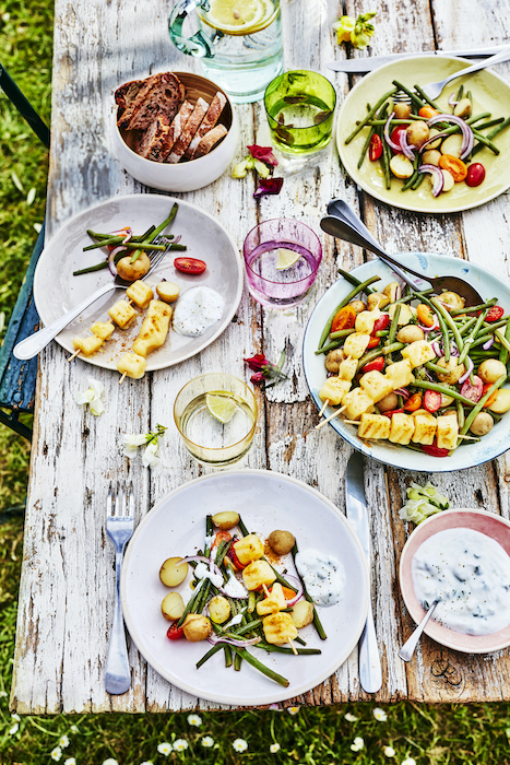 recette de Salade de pommes de terre et haricots