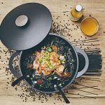 recette de Pâtes à l’encre de seiche aux gambas