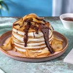 recette de Gâteau de crêpes à la poire et au chocolat