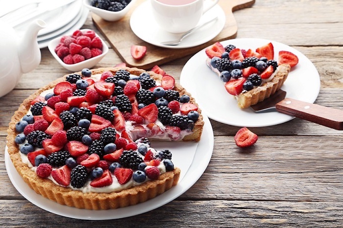 recette de Tarte aux fruits des bois et mascarpone