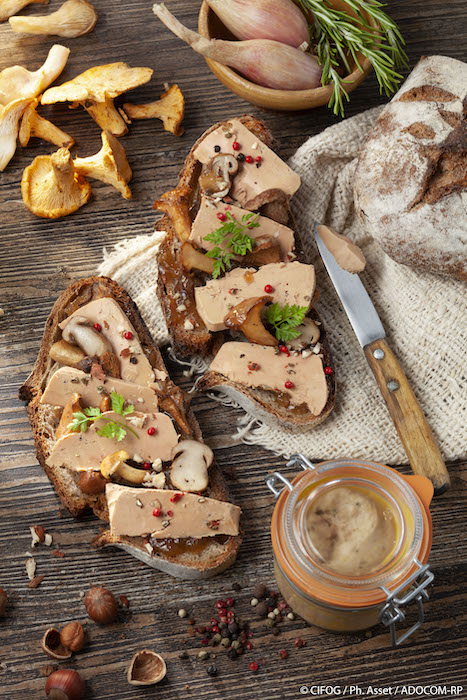 recette de Tartines de campagne au foie gras