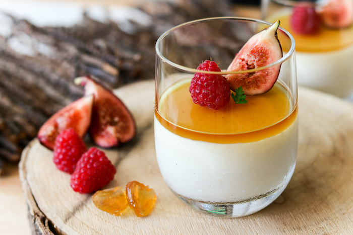 Panacotta vanillée et gelée d’Armagnac