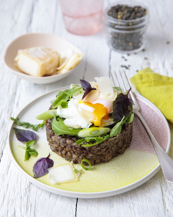 recette de Risotto de lentilles vertes au Parmesan