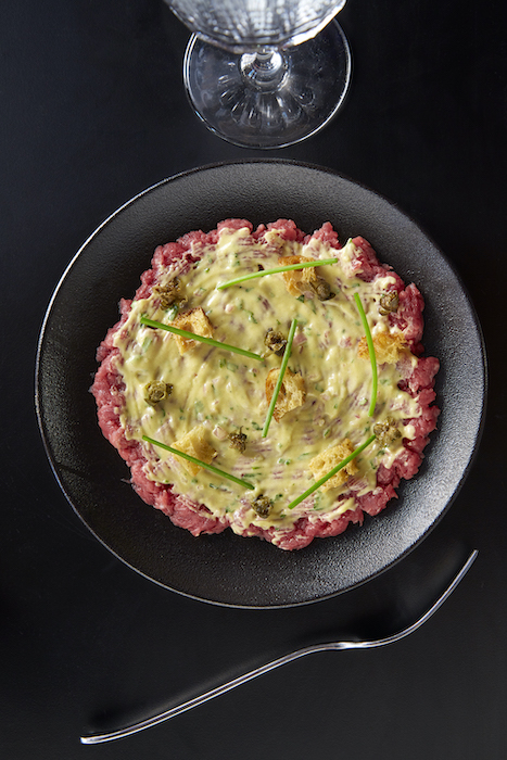 Tartare de boeuf à l'ancienne