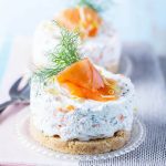 recette de Cheesecakes au chèvre frais et la truite