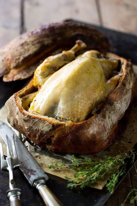 recette de Pintade farcie en croûte