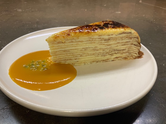 Mille-Crêpe Brûlé au Grand Marnier