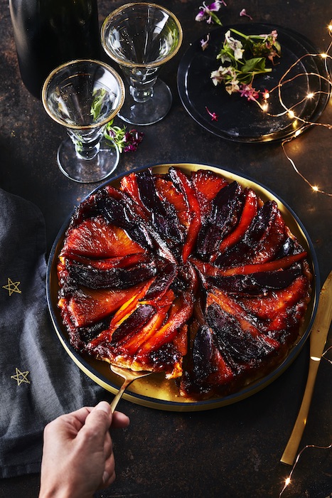 recette de Tatin de magret fumé aux mangues