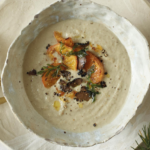 Soupe de topinambour et huile à la truffe