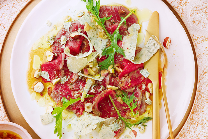 Tataki de boeuf au bleu de Termignon