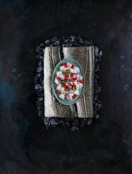 recette de Ceviche de skrei au lait de coco