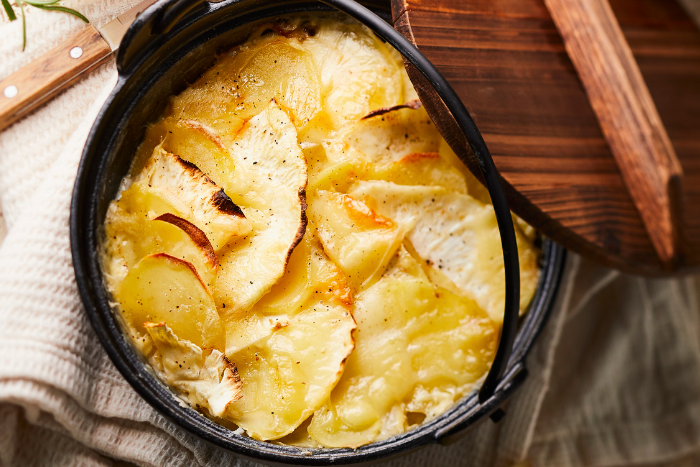 Gratin de pommes de terre et céleri