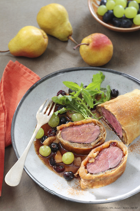 recette de Magret de canard façon pastilla