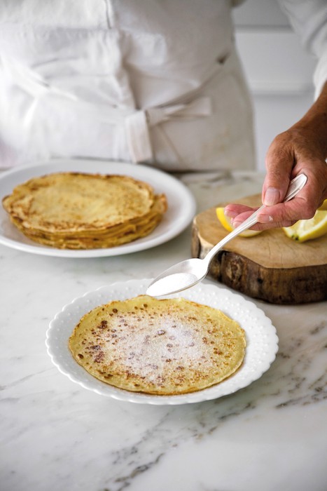 Pâte à crêpes vanillée