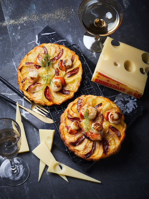recette de Tartelettes fines de pommes de terre