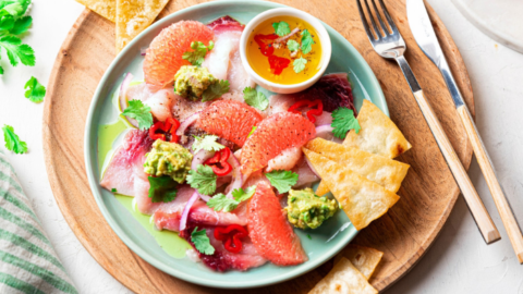 Ceviche d’espadon et pamplemousse de Floride