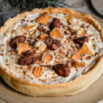 Tarte aux poires et aux amandes pralinées