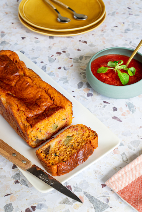 recette de Cake à la ratatouille