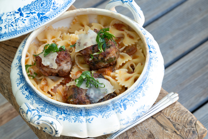 Pâtes aux boulettes