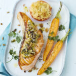recette de pavés de saumon grillé à la moutarde au miel